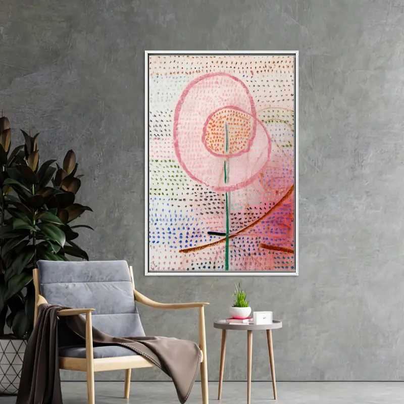 パウル・クレーにインスピレーションを得た開花キャンバス プリント - 抽象アート