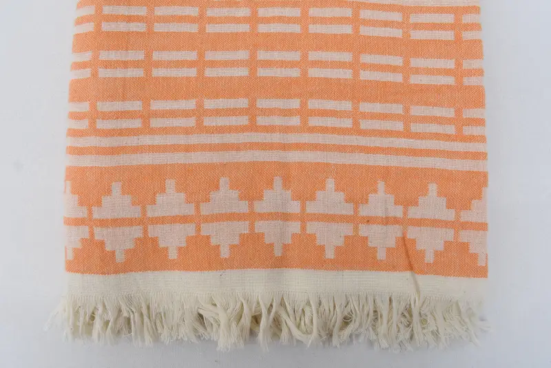 Peshtemal Towel, Bachelorette Party Decorations, Personalized Bridesmaid Gift, Turkish Towel Bulk, Employee Gifts, 70x40 Cotton Kilim Design Towel - 6