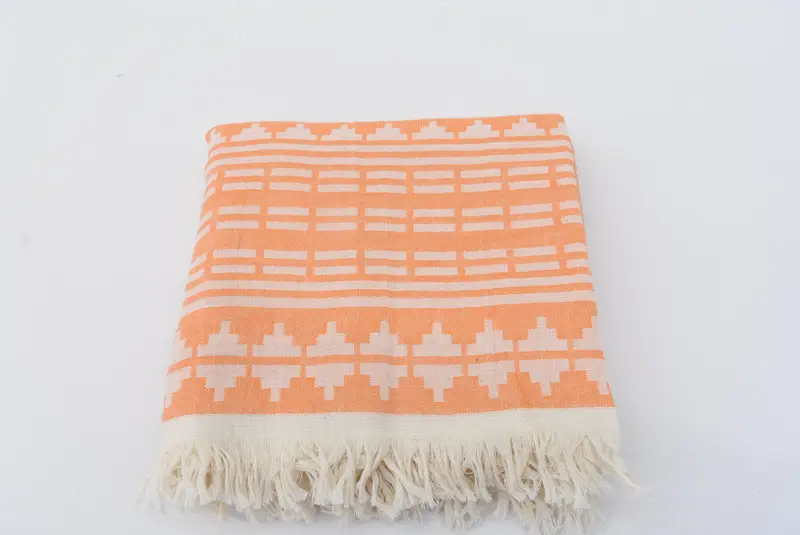 Peshtemal Towel, Bachelorette Party Decorations, Personalized Bridesmaid Gift, Turkish Towel Bulk, Employee Gifts, 70x40 Cotton Kilim Design Towel - 5
