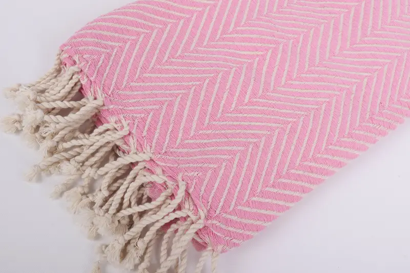 Cotton towel, Handmade Turkish Towel, 70x40 Cotton Striped Towel, Large Turkish Towel, Beach Size Towel, Gift For Coworker, Custom Beach Towel - 7
