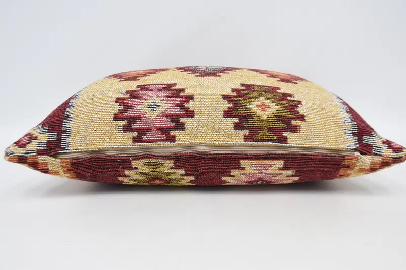 Decorative Throw Pillow Case, 20x28 Red Pillow Case, Pillow Case, Kilim Pillow, Vintage Pillow, Turkish Bench Pillow Sham, Turkish Pillow - 6