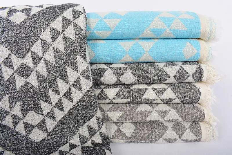 68x40 Cotton Geometric Towel, Beach Wedding Favor, Bachelorette Party Decorations, Bridal Shower Favors, Beach Towel Gift, Bachelorette Party Favor