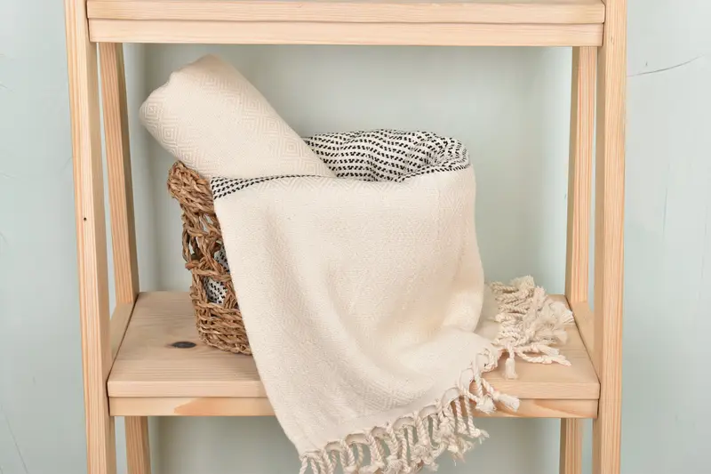 House Warming Gift, Bridal Shower Favors, Bridesmaid Gifts, Home Decor Gifts, 70x40 Cotton Diamond Towel, Handwoven Turkish Towel, Hammam Towel USA - 4