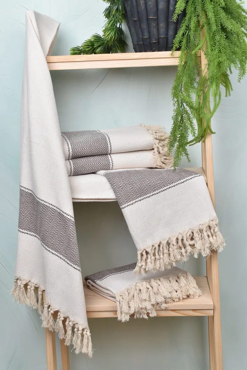 70x36 Cotton Herringbone Towel, Bachelorette Party Gift, Monogram Turkish Bath Towel, Beach Towel Bulk, Beach towel, Mother Of The Groom Gift - 6