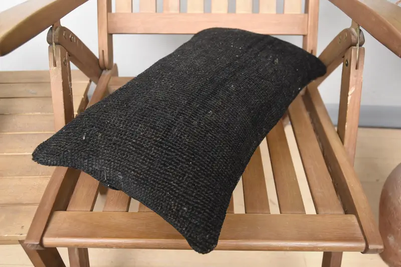Ikat Pillow Sham, 12x20 Brown Cushion Case, Pillow for Couch, Kilim Rug Pillow Cover, Kilim Cushion Sham, Car Pillow Sham, Pillow, Gift Pillow - 4