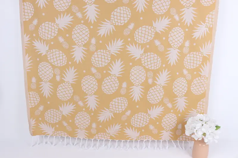 Custom Bath Towel, Travel Towel, Absorbent Turkish towel, 70x36 Cotton Pineapple Design Towel, Wedding Gift, Welcome Wedding Gift, Bridesmaid Gifts - 1