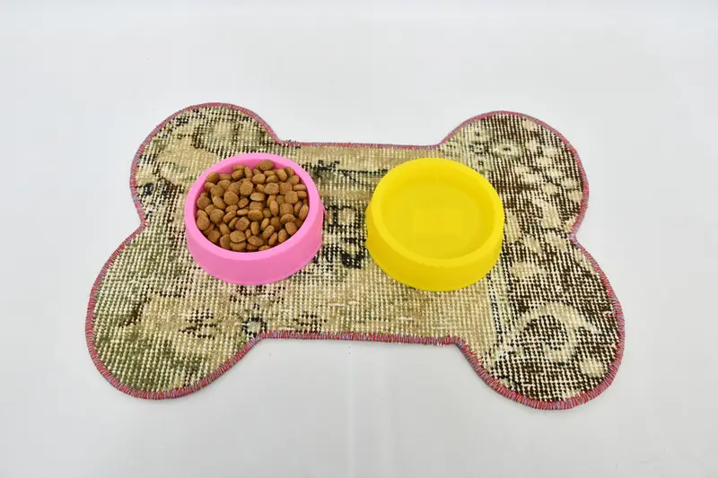 Mantel individual redondo tradicional bohemio, mantel individual de lana beige y marrón