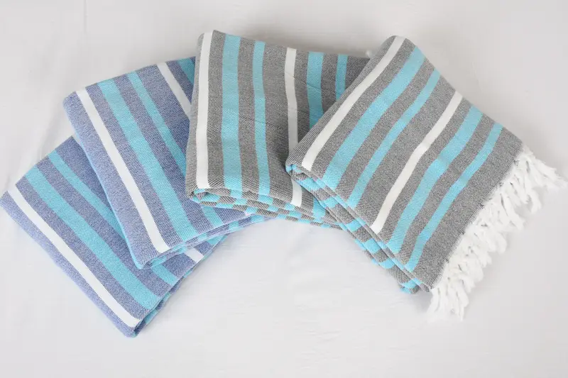 Custom Blanket, Personalized Gifts, 84x64 Cotton Striped Towel, Bridesmaid Gifts, Beach Bachelorette Party Decorations, Bridal Shower Favors - 2