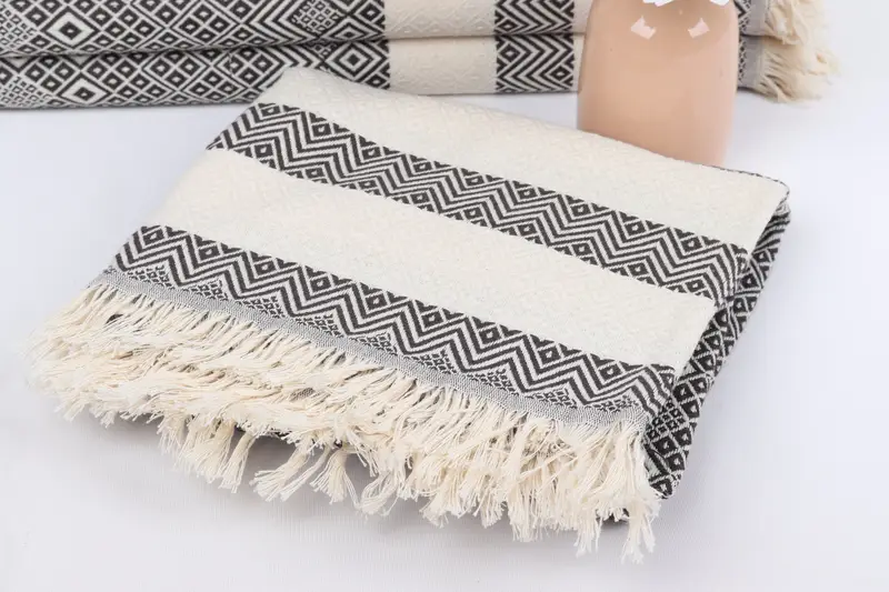 Housewarming Gift, Custom monogram Turkish beach towel USA, Monogram Beach Towel, Spa Towel, Spa Gift, 70x40 Cotton Diamond Towel, Bridesmaid Gifts - 5
