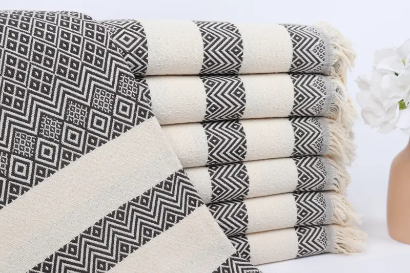 Housewarming Gift, Custom monogram Turkish beach towel USA, Monogram Beach Towel, Spa Towel, Spa Gift, 70x40 Cotton Diamond Towel, Bridesmaid Gifts - 1