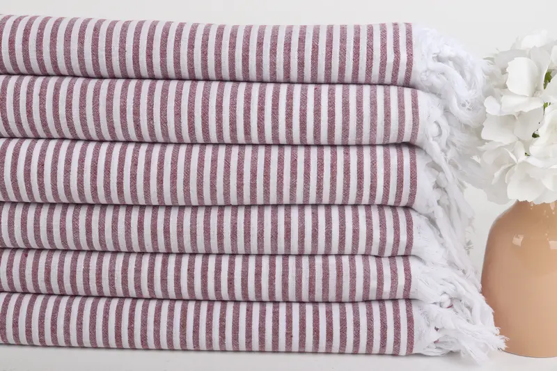 68x36 Cotton Striped Towel, Monogram Turkish Towel, Monogrammed Turkish Towel, Boyfriend Christmas Gift, Home Decor Gifts, Bridal Shower Gift - 3