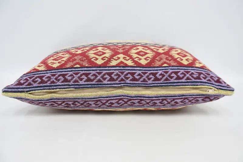Boho Pillow, Boho Throw Pillow Cover, Pillow Cover, Pillow for Couch, Muted Cushion, Kilim Pillow Cover, 20x28 Purple Pillow Cover - 6