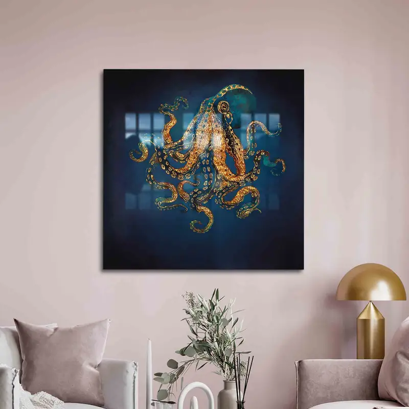 モダンでラグジュアリーなプリントガラス: トレンディな空間に現代的なエレガンスを