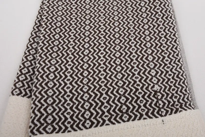 Organic Towel, Personalized Gift, Custom Hand Towel, Wedding Gift, 40x18 Cotton Zigzag Towel, Bridal Shower Favors, Personalized Gift For Her - 4