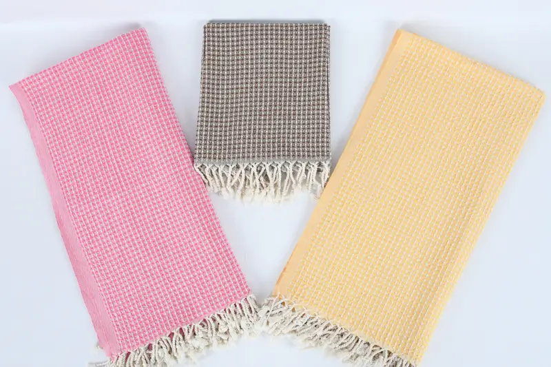 44x22 Cotton Waffle Towel, Turkish Tea Towel, Personalized Gift, Summer Towel, Wedding Gift For Bride, Embroidery Towel, Turkish Towel Hand Towel - 8