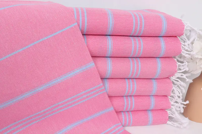 Tatil havlu, 40x24 pamuklu çizgili havlu, düğün iyiliği, en iyi arkadaş hediyesi, monogram mutfak havlu, monogram el havlu, ev ısınma hediyesi - 1