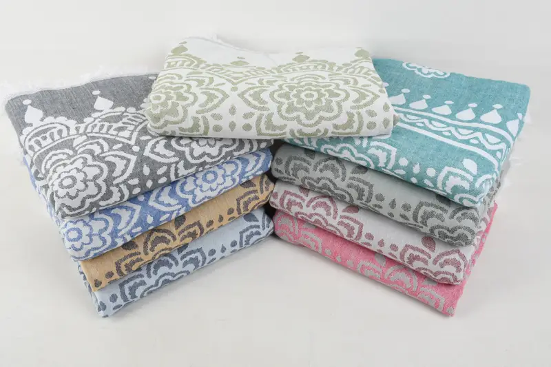 Personalized Bridesmaid Gift, 70x40 Cotton Floral Patterned Towel, Peshtemal, Bachelorette Party Decorations, Bachelorette Party Gifts Bridesmaids - 4