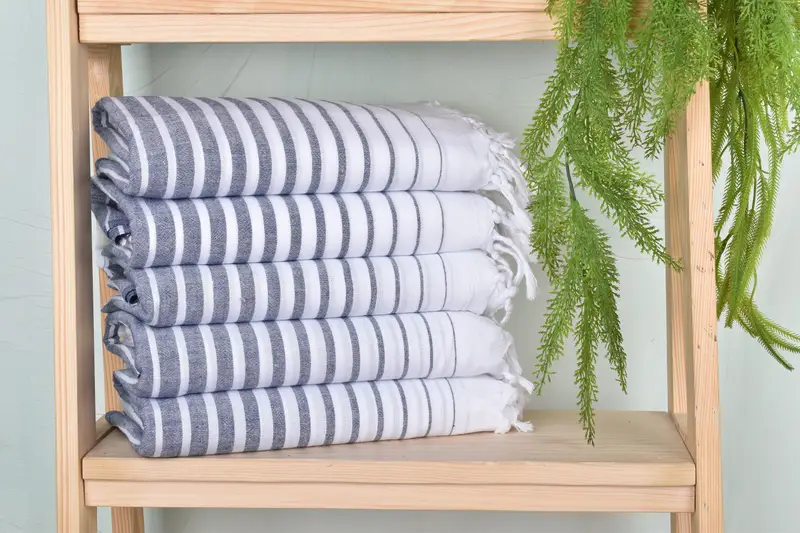 70x36 Cotton Striped Towel, Absorbent towel, Personalized Bridesmaid Gift, Gift For Coworker, Florida Bachelorette Party Favors, Turkish bath towel - 1