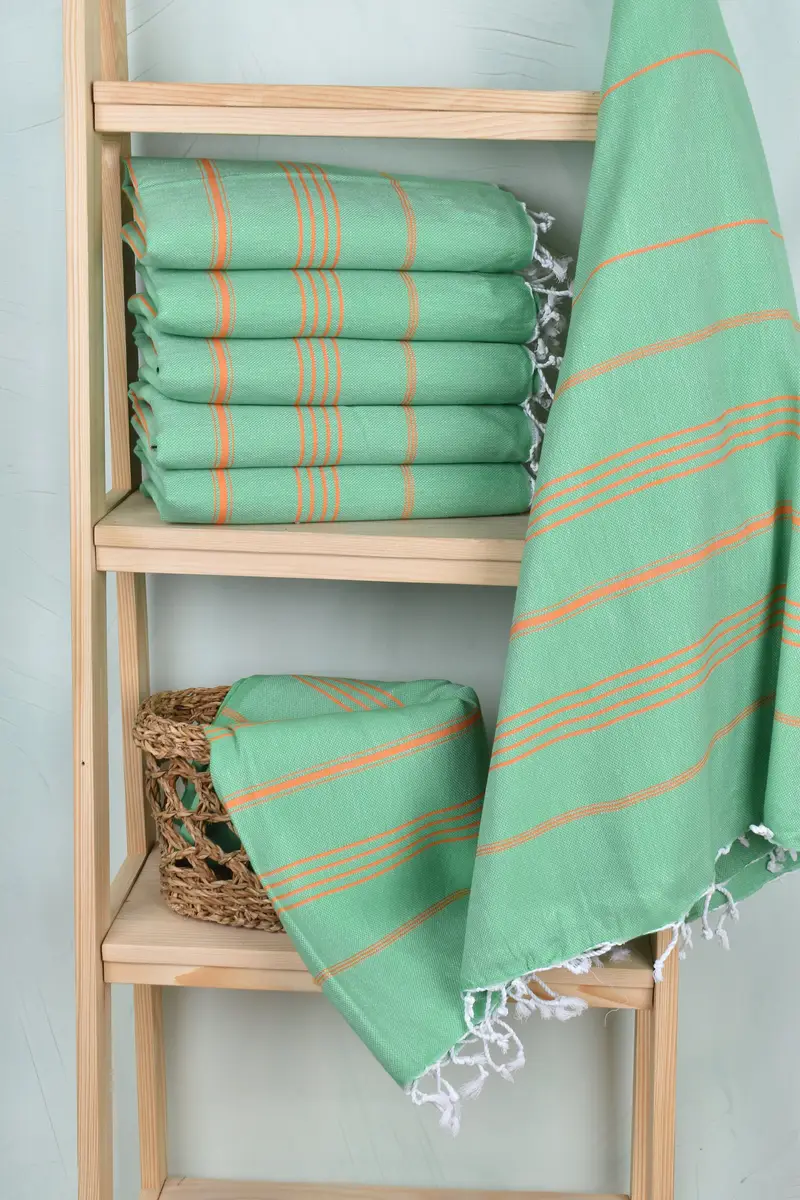 70x40 Cotton Striped Towel, Quick-dry peshtemal, Bachelorette Party Gift, Wedding Shower Gift, Best Beach Towel, Summer Towel, Best Wedding Gift - 3