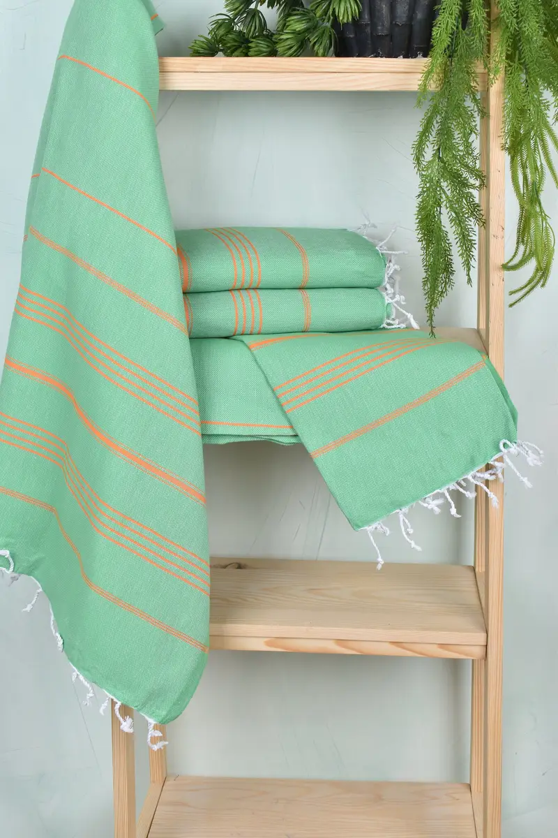70x40 Cotton Striped Towel, Quick-dry peshtemal, Bachelorette Party Gift, Wedding Shower Gift, Best Beach Towel, Summer Towel, Best Wedding Gift - 6