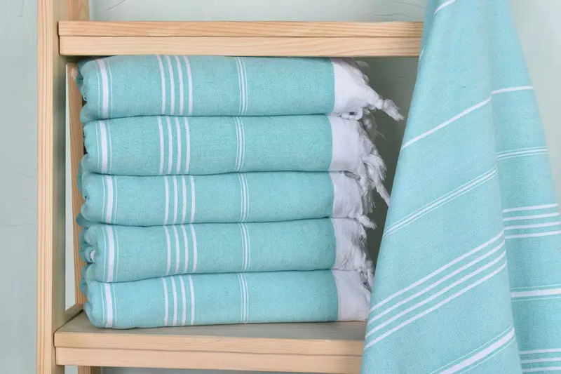 Housewarming Gift, Monogram Turkish Towel, Custom Towel Beach, 70x36 Cotton Striped Terry Towel, Monogrammed Beach Towel, Gift For Best Friend - 2