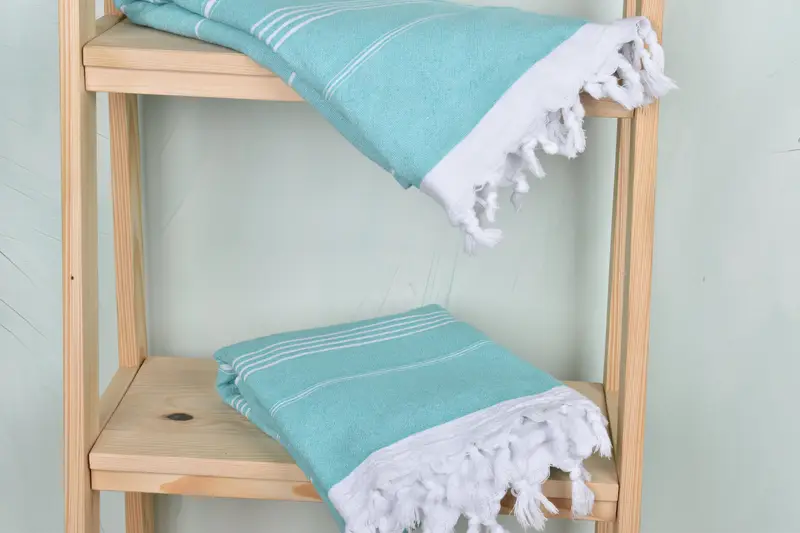 Housewarming Gift, Monogram Turkish Towel, Custom Towel Beach, 70x36 Cotton Striped Terry Towel, Monogrammed Beach Towel, Gift For Best Friend - 5
