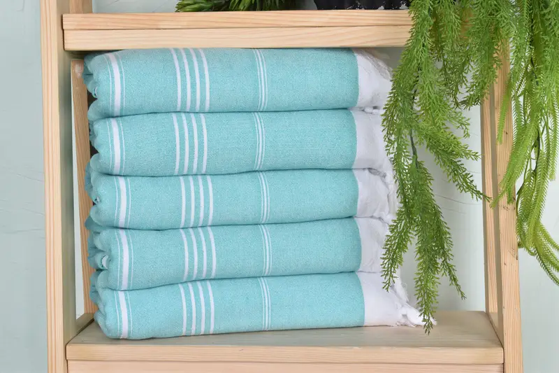 Housewarming Gift, Monogram Turkish Towel, Custom Towel Beach, 70x36 Cotton Striped Terry Towel, Monogrammed Beach Towel, Gift For Best Friend - 1