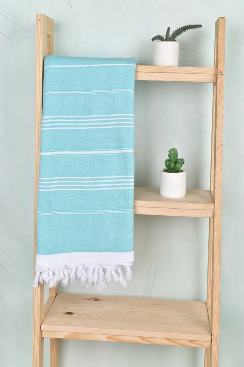 Housewarming Gift, Monogram Turkish Towel, Custom Towel Beach, 70x36 Cotton Striped Terry Towel, Monogrammed Beach Towel, Gift For Best Friend - 8