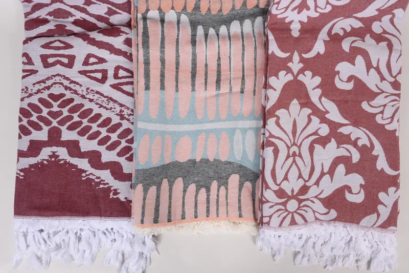 Custom Wedding Gifts, Turkish Bedspread, Bachelorette Gifts, Bedspread, Baby Boy Gift, Customized Turkish Blanket, 80x60 Cotton Set of 5 Towel - 8