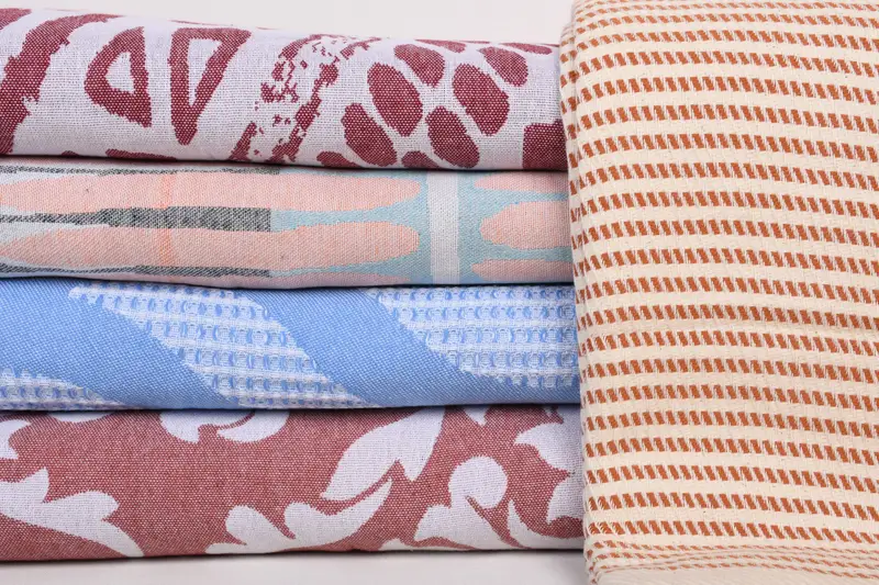 Custom Wedding Gifts, Turkish Bedspread, Bachelorette Gifts, Bedspread, Baby Boy Gift, Customized Turkish Blanket, 80x60 Cotton Set of 5 Towel - 2