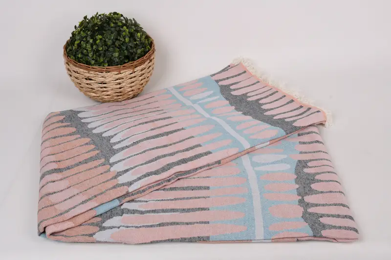 Custom Wedding Gifts, Turkish Bedspread, Bachelorette Gifts, Bedspread, Baby Boy Gift, Customized Turkish Blanket, 80x60 Cotton Set of 5 Towel - 5