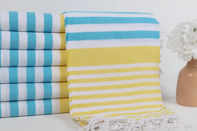 Bachelor Gifts, Custom Wedding Towel, Bridesmaid Gifts, Wedding For Favor, Yoga Towel, 68x36 Cotton Striped Towel, Custom Towel, Turkish Towel Bulk - 2