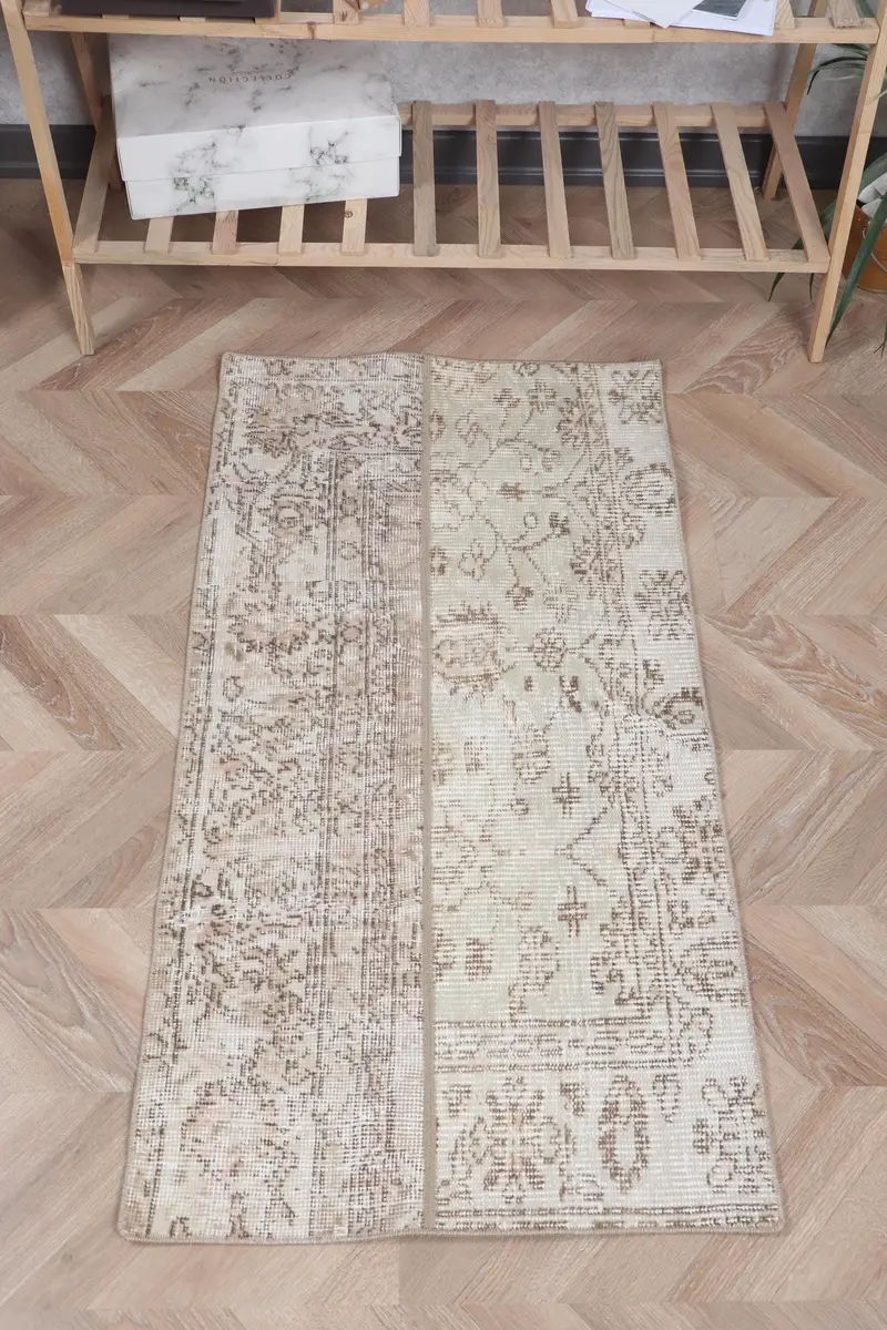 Brauner, beigefarbener Teppich mit Tiermotiv, 60 x 100 cm, schickes Dekor