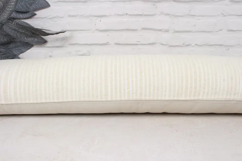 Turkish Kilim Pillow, 12x48 White Cushion Cover, Handmade Kilim Cushion, Boho Pillow Sham Cover, Pillow Sham, Boho Throw Cushion Cover - 5
