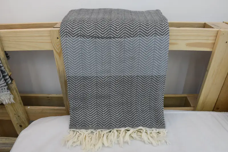 Memorial Gift, Custom Wedding Gifts, Woven Throw Blanket, Bachelorette Party Gifts For Bride, Bachelorette Party Favors, 84x80 Cotton Chevron Towel - 7