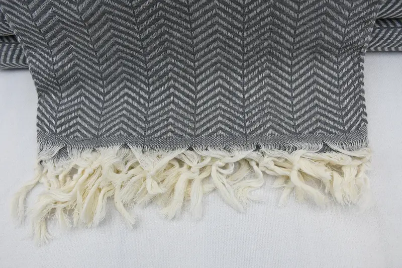 Memorial Gift, Custom Wedding Gifts, Woven Throw Blanket, Bachelorette Party Gifts For Bride, Bachelorette Party Favors, 84x80 Cotton Chevron Towel - 3