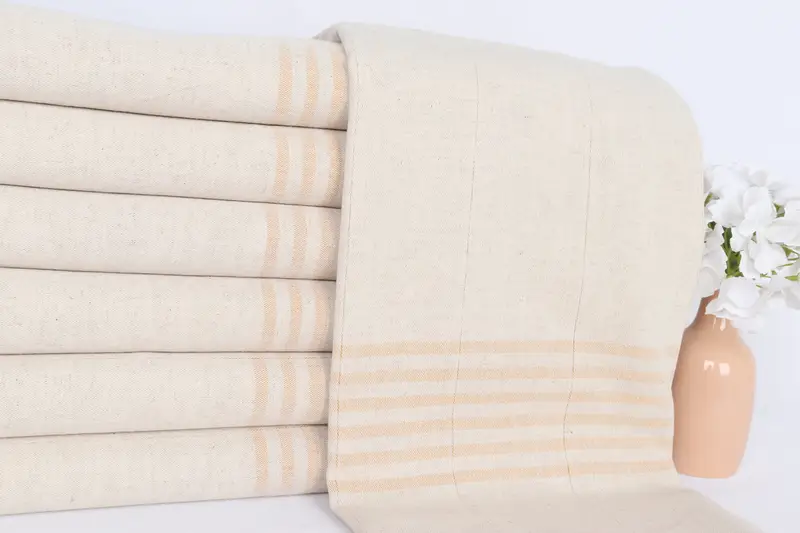 Gift For The Home Decor, Bridesmaid Proposal Gift, Sand-free towel, 68x36 Linen Striped Towel, Bath towel, Bachelorette Party Gifts Bridesmaids - 2