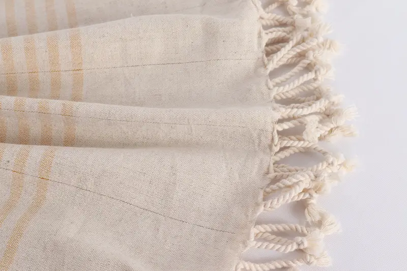 Gift For The Home Decor, Bridesmaid Proposal Gift, Sand-free towel, 68x36 Linen Striped Towel, Bath towel, Bachelorette Party Gifts Bridesmaids - 8