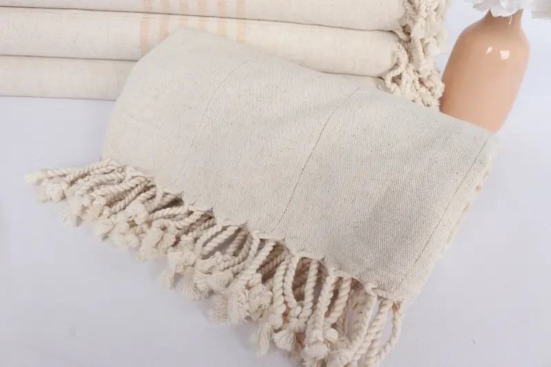 Gift For The Home Decor, Bridesmaid Proposal Gift, Sand-free towel, 68x36 Linen Striped Towel, Bath towel, Bachelorette Party Gifts Bridesmaids - 4