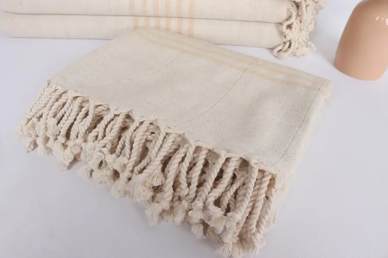 Gift For The Home Decor, Bridesmaid Proposal Gift, Sand-free towel, 68x36 Linen Striped Towel, Bath towel, Bachelorette Party Gifts Bridesmaids - 5