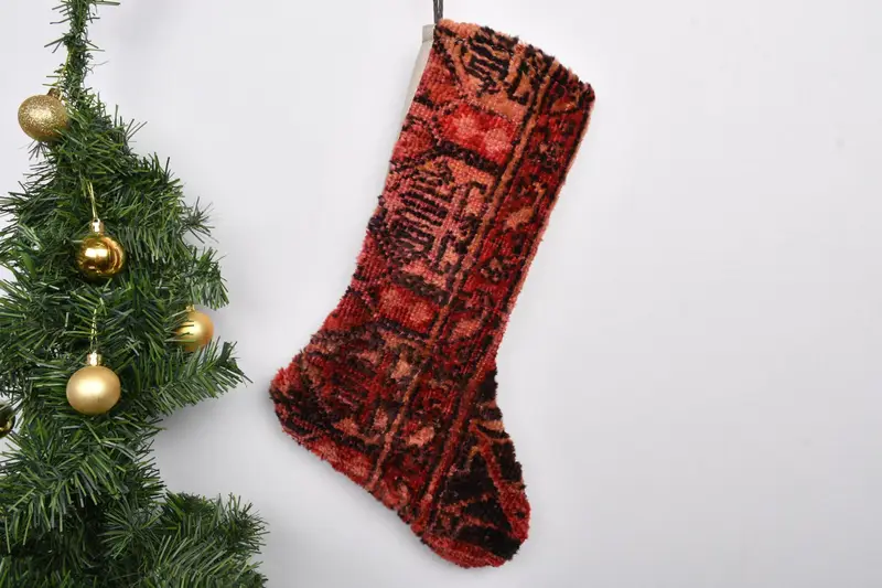 Kişiye Özel Monogramlı Noel Çorabı, Benzersiz Tatil Dekoru Çorabı