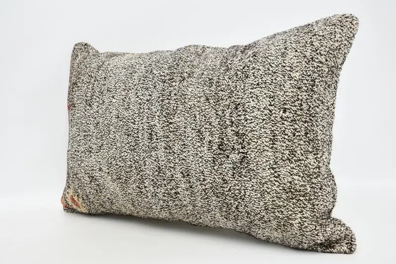 Pillow, Vintage Kilim Throw Pillow, 16x24 Brown Cushion Cover, Handmade Kilim Cushion, Custom Pillow Case, Accent Pillow Cover, Pillow for Sofa - 4