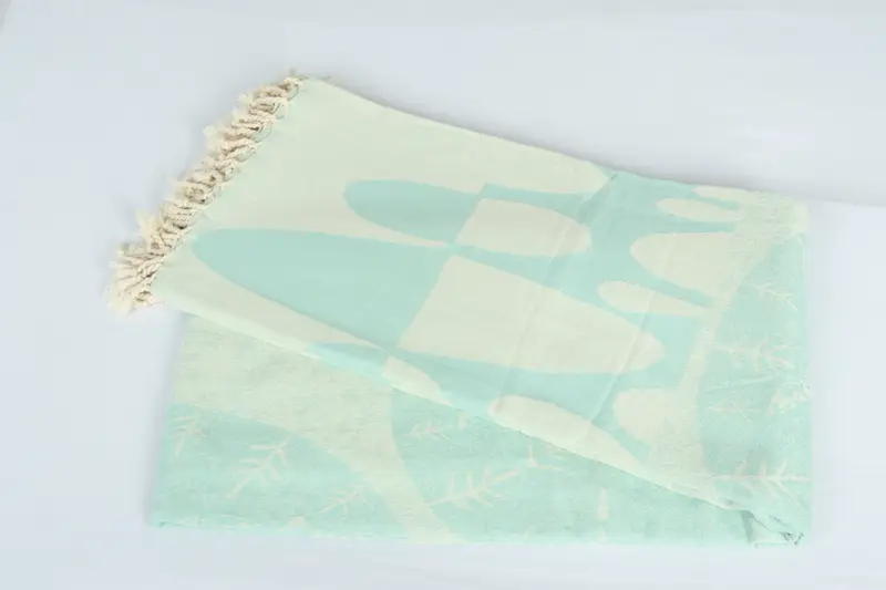 Bedspread, 100x80 Cotton Turtle Design Towel, Personalized Gifts, Personalized Gift For Her, Large Beach Towel Personalized, Custom Blanket - 6