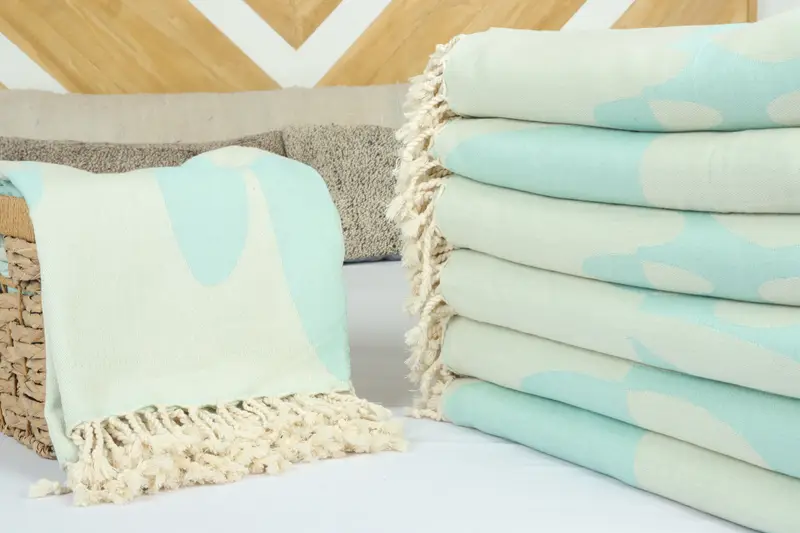 Bedspread, 100x80 Cotton Turtle Design Towel, Personalized Gifts, Personalized Gift For Her, Large Beach Towel Personalized, Custom Blanket - 4