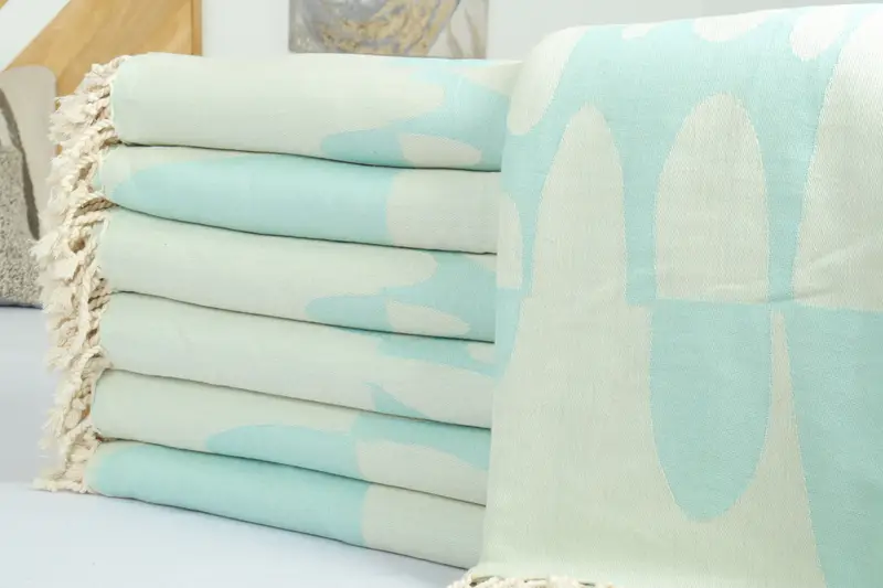 Bedspread, 100x80 Cotton Turtle Design Towel, Personalized Gifts, Personalized Gift For Her, Large Beach Towel Personalized, Custom Blanket - 2