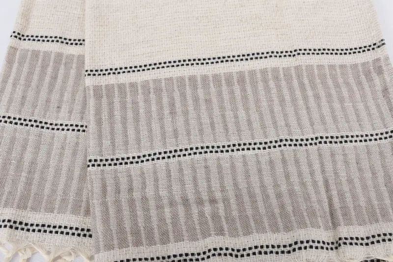 40x20 Linen Striped Towel, Summer Towel, Wedding Day Gift For Bride, Personalized Dish Towel, Bridesmaid Towel, Personalized Gift, Small Bath Towels - 4