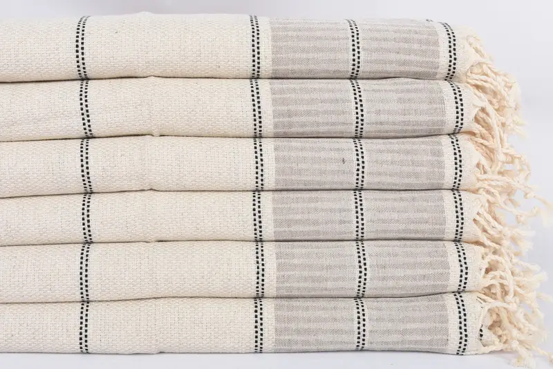 40x20 Linen Striped Towel, Summer Towel, Wedding Day Gift For Bride, Personalized Dish Towel, Bridesmaid Towel, Personalized Gift, Small Bath Towels - 3