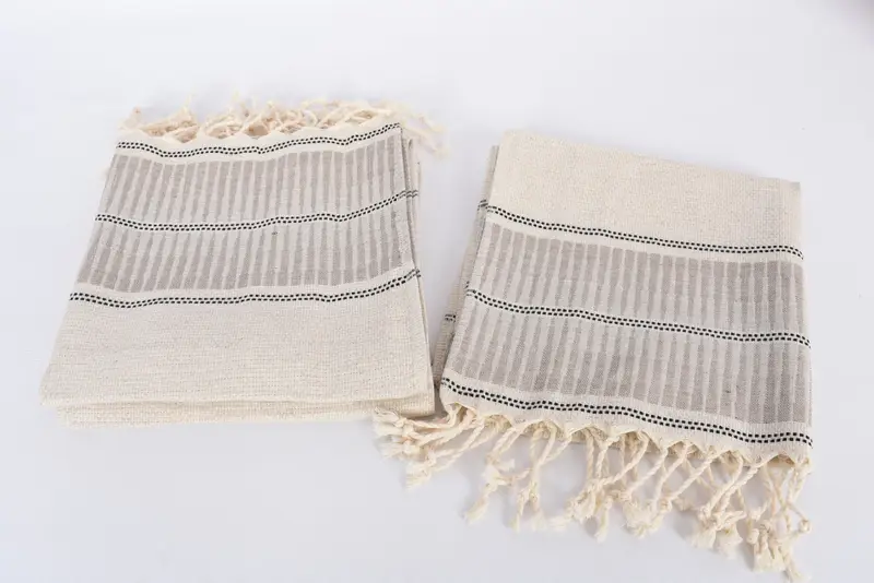 40x20 Linen Striped Towel, Summer Towel, Wedding Day Gift For Bride, Personalized Dish Towel, Bridesmaid Towel, Personalized Gift, Small Bath Towels - 7