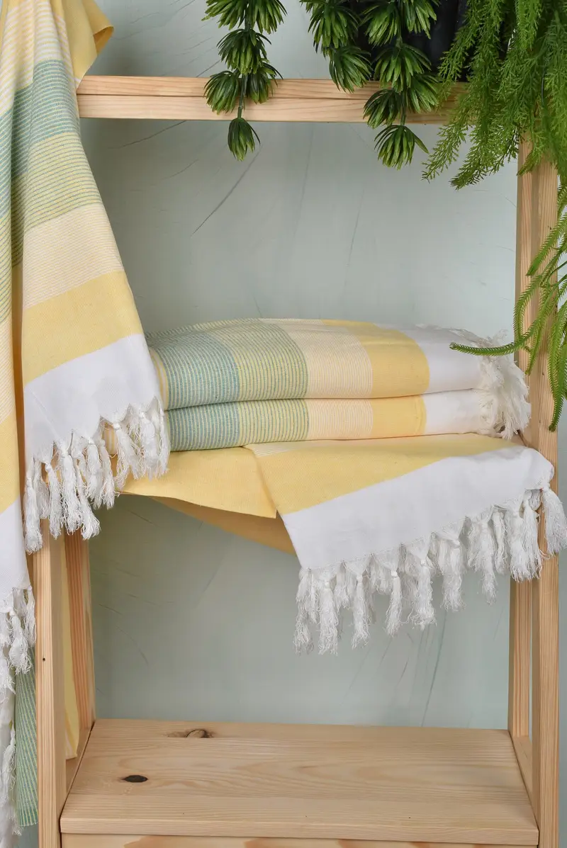 Turkish hand towel, Decorative Towel, Bachelorette Beach Towel, Christmas Favors, 68x40 Cotton Striped Towel, Bridal Shower Favors, Wedding Gift - 6