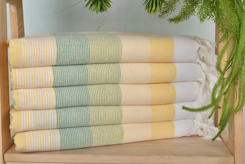 Turkish hand towel, Decorative Towel, Bachelorette Beach Towel, Christmas Favors, 68x40 Cotton Striped Towel, Bridal Shower Favors, Wedding Gift - 1